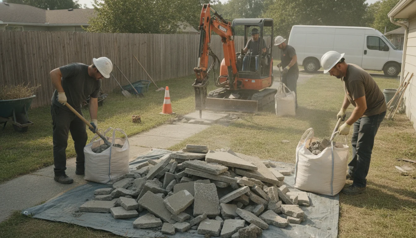 How to Get Rid of Broken Concrete in Upland